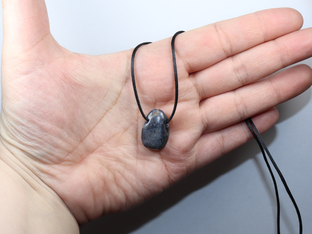sapphire with cord or silver 925