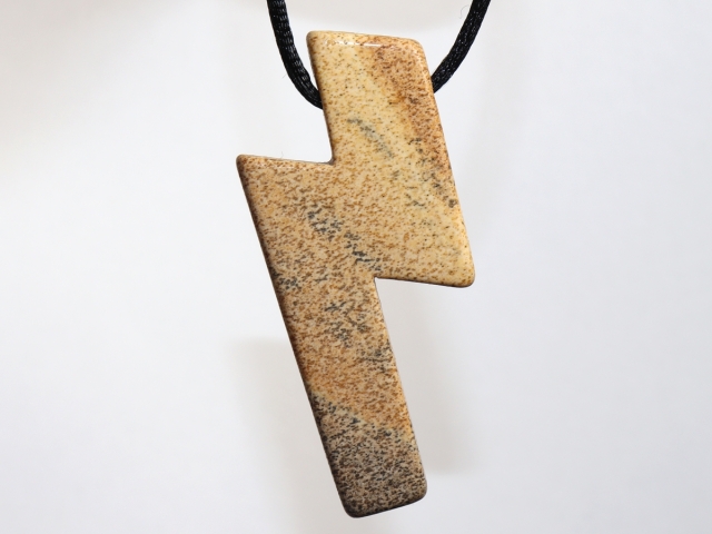 picture jasper with cord or silver 925