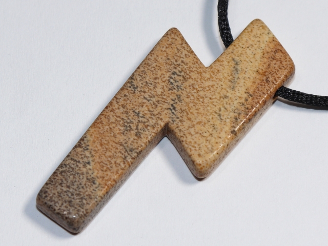 picture jasper with cord or silver 925
