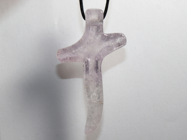 amethyst with cord or silver 925