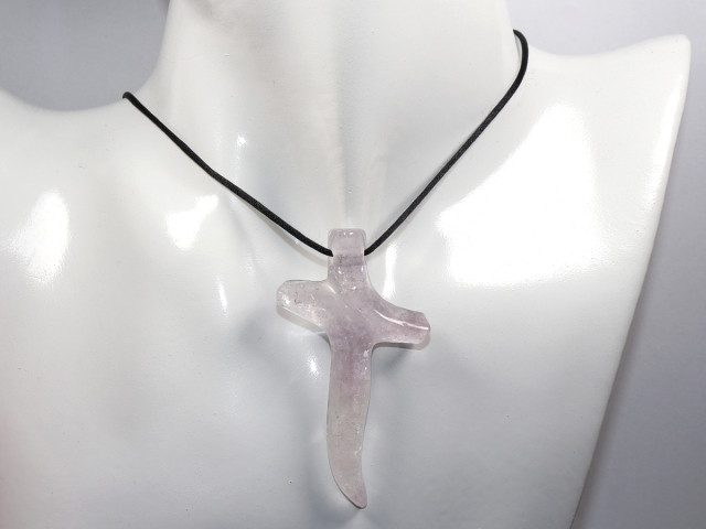 amethyst with cord or silver 925
