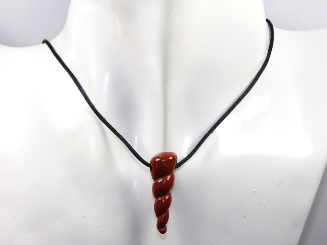 roter Jaspis mit Band oder Silber 925