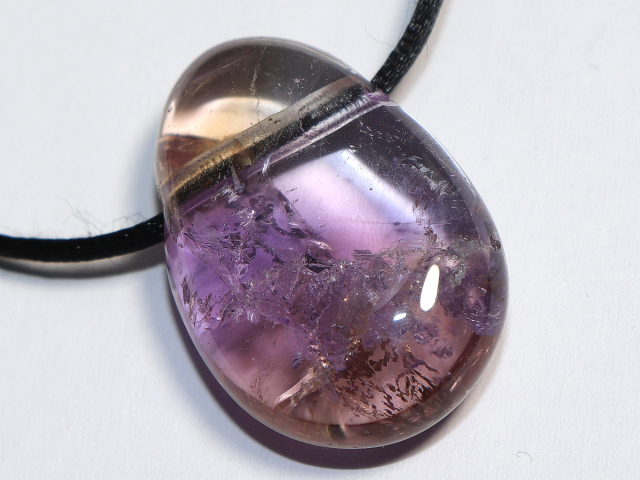 Ametrin mit Band oder Silber 925