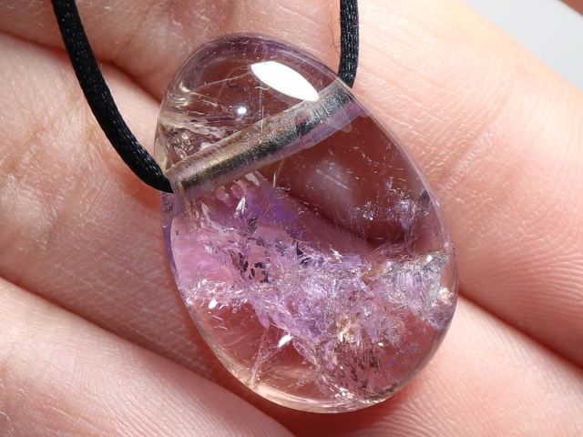 Ametrin mit Band oder Silber 925