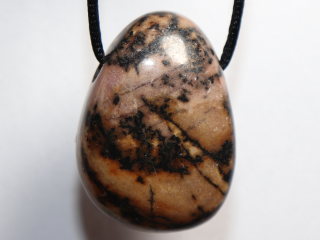 Preview: rhodonite with cord or silver 925