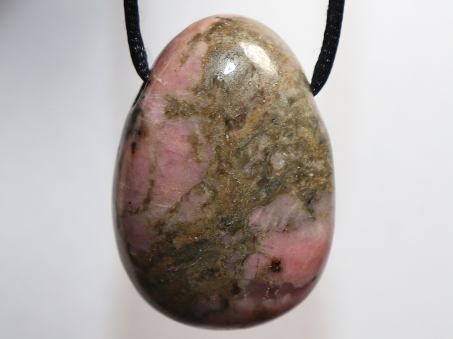 Preview: rhodonite with cord or silver 925