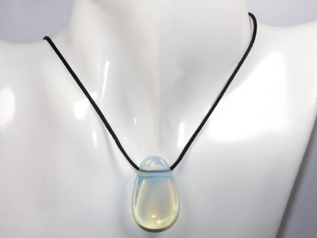 Preview: opal glass with cord or silver 925