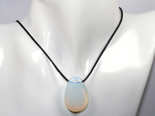 Preview: opal glass with cord or silver 925