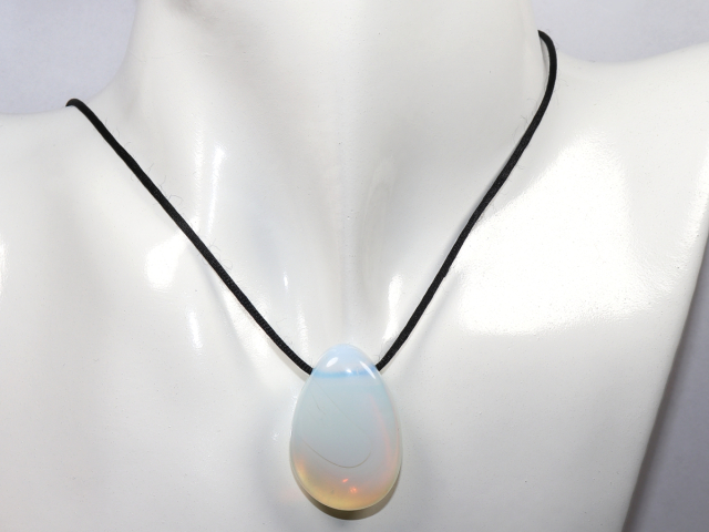Preview: opal glass with cord or silver 925
