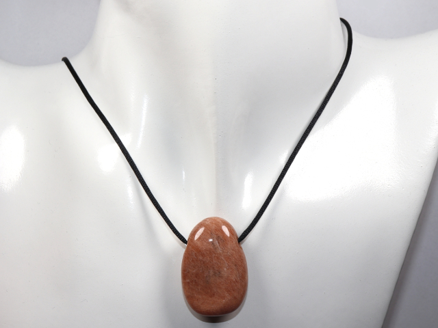 Preview: moonstone with cord or silver 925