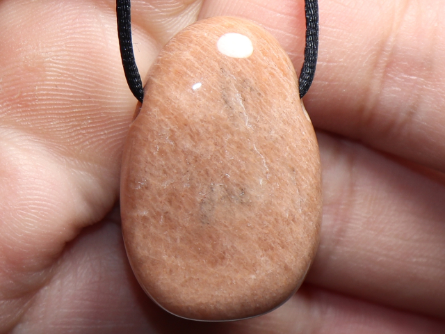 moonstone with cord or silver 925