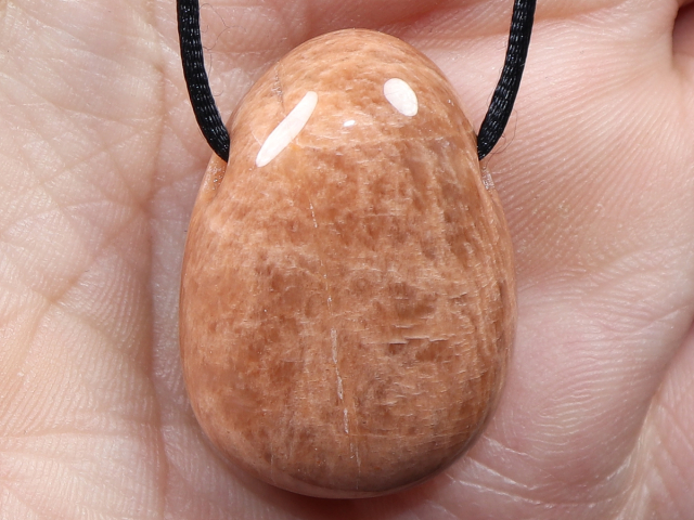 moonstone with cord or silver 925