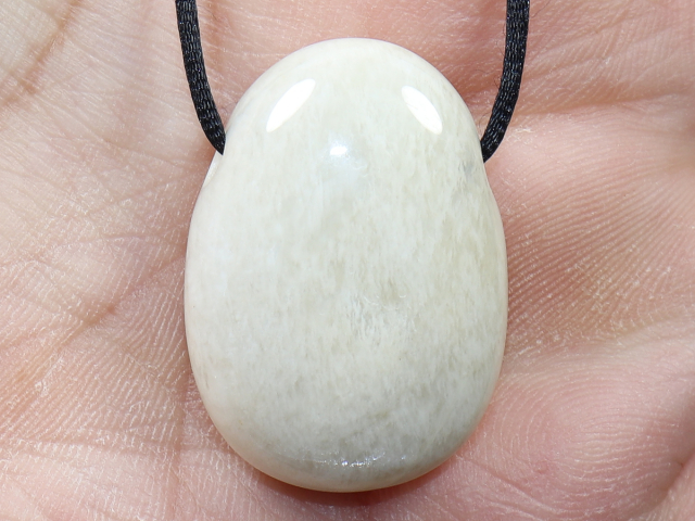 moonstone with cord or silver 925