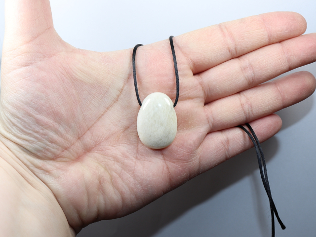 moonstone with cord or silver 925
