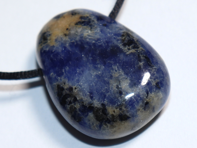 Sodalith mit Band oder Silber 925
