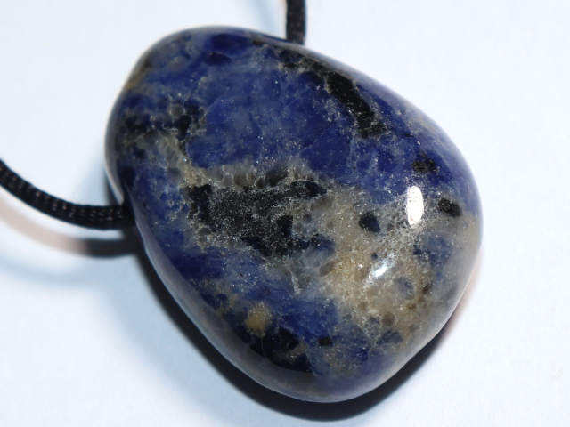 Sodalith mit Band oder Silber 925