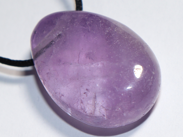 amethyst with cord or silver 925
