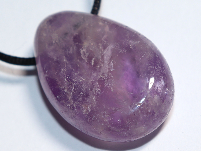 amethyst with cord or silver 925