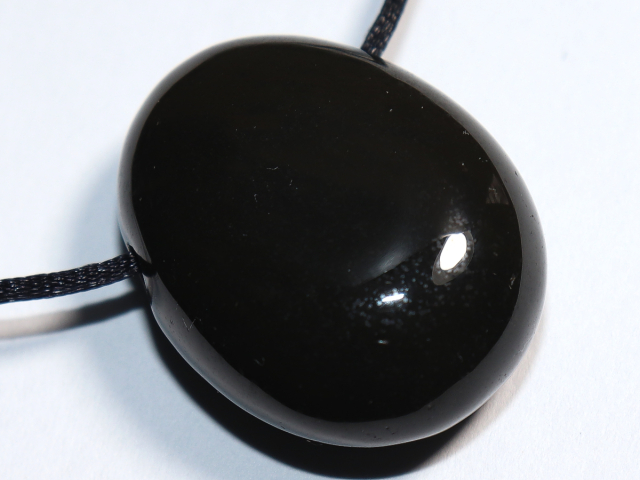 onyx with cord or silver 925