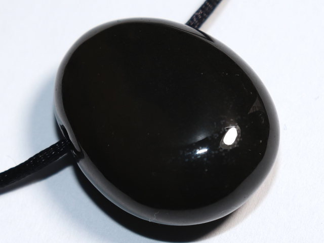 onyx with cord or silver 925