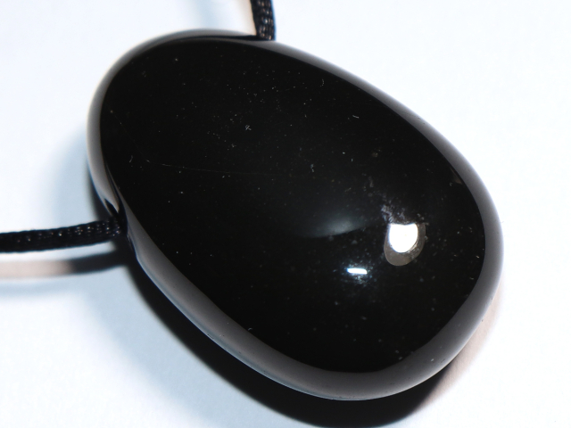 onyx with cord or silver 925