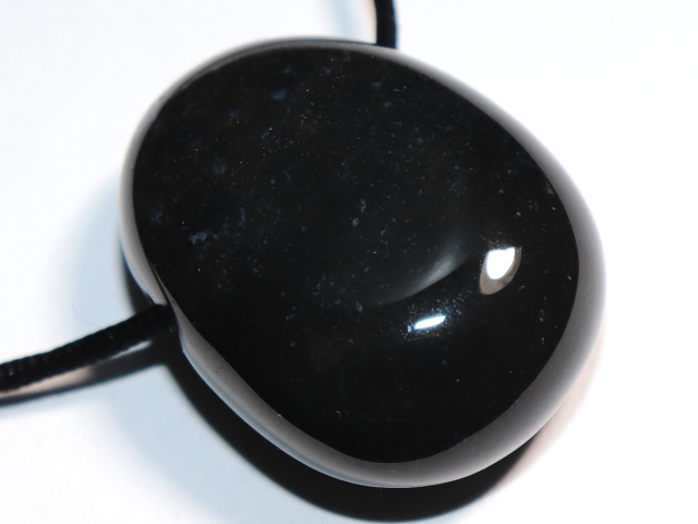 onyx with cord or silver 925