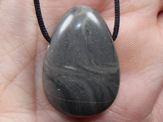 stromatolite with cord or silver 925