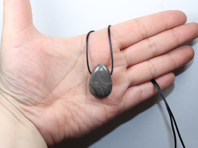 stromatolite with cord or silver 925