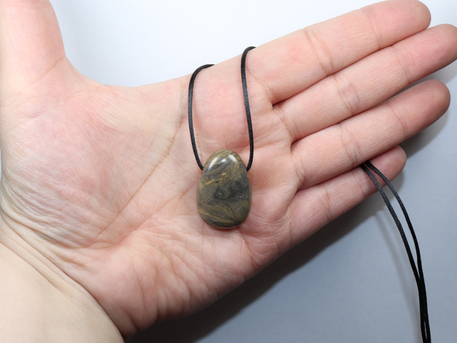 stromatolite with cord or silver 925