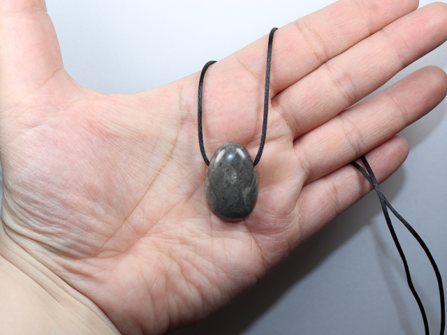 stromatolite with cord or silver 925