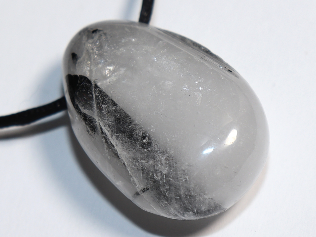 tourmaline quartz with cord or silver 925