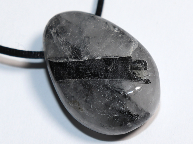 tourmaline quartz with cord or silver 925