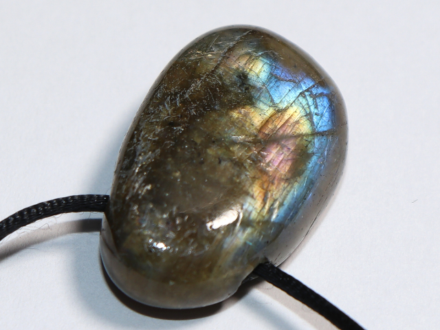labradorite with cord or silver 925