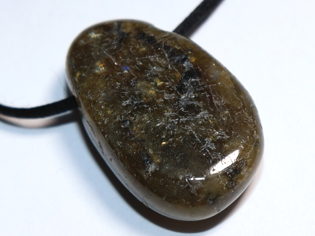 labradorite with cord or silver 925