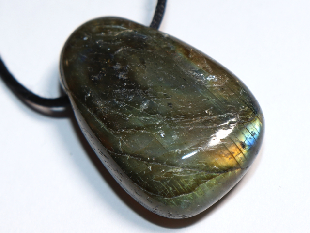labradorite with cord or silver 925
