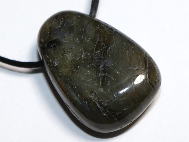 labradorite with cord or silver 925
