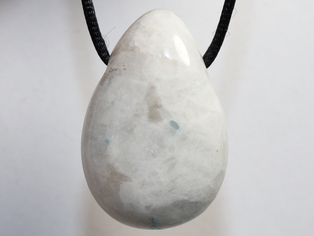 Preview: white labradorite with cord or silver 925