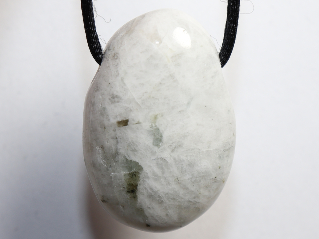 white labradorite with cord or silver 925