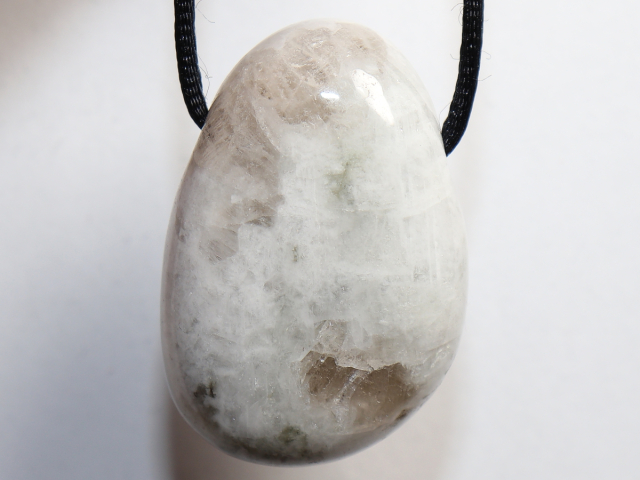 Preview: white labradorite with cord or silver 925