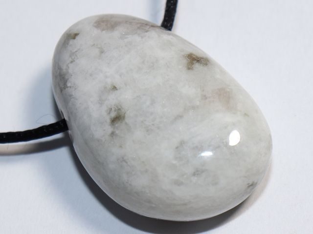 Preview: white labradorite with cord or silver 925