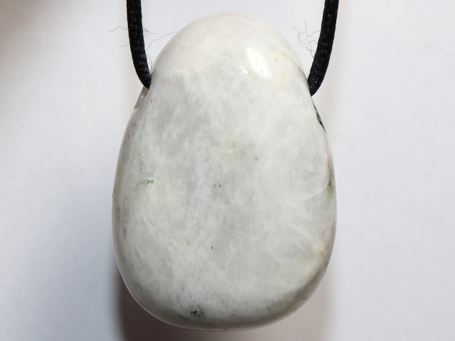 Preview: white labradorite with cord or silver 925