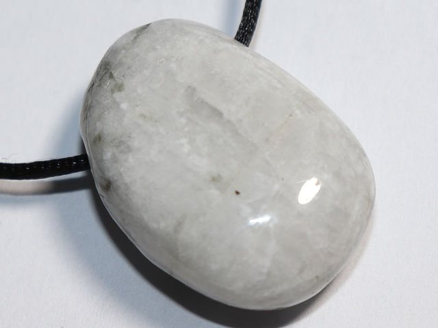white labradorite with cord or silver 925