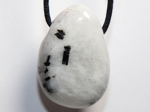 white labradorite with cord or silver 925