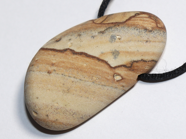Preview: picture jasper with cord or silver 925
