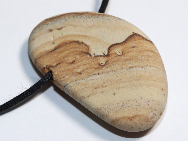picture jasper with cord or silver 925
