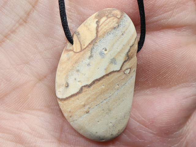 picture jasper with cord or silver 925