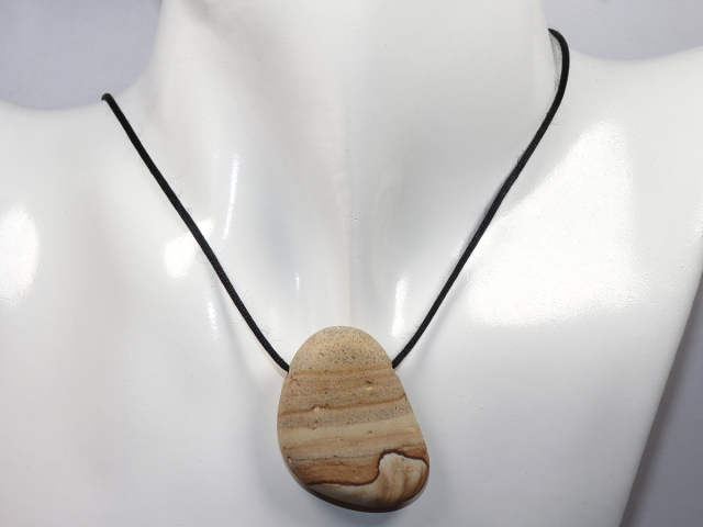 Preview: picture jasper with cord or silver 925