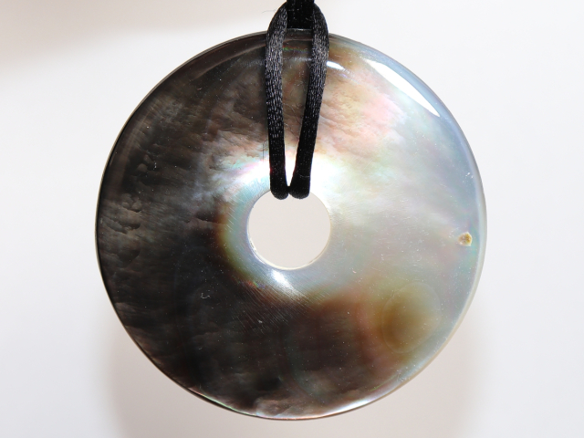 abalone shell with cord