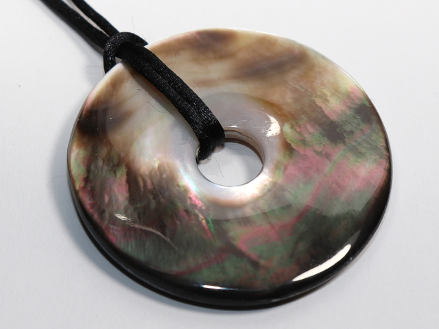 abalone shell with cord