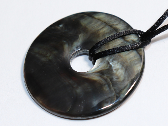 abalone shell with cord